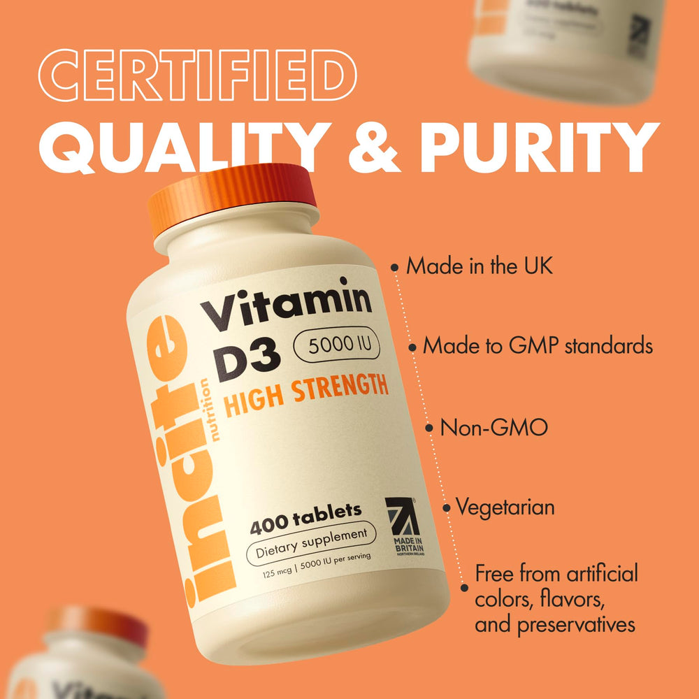 Easy-to-swallow micro tablets Vitamin D3 5000iu