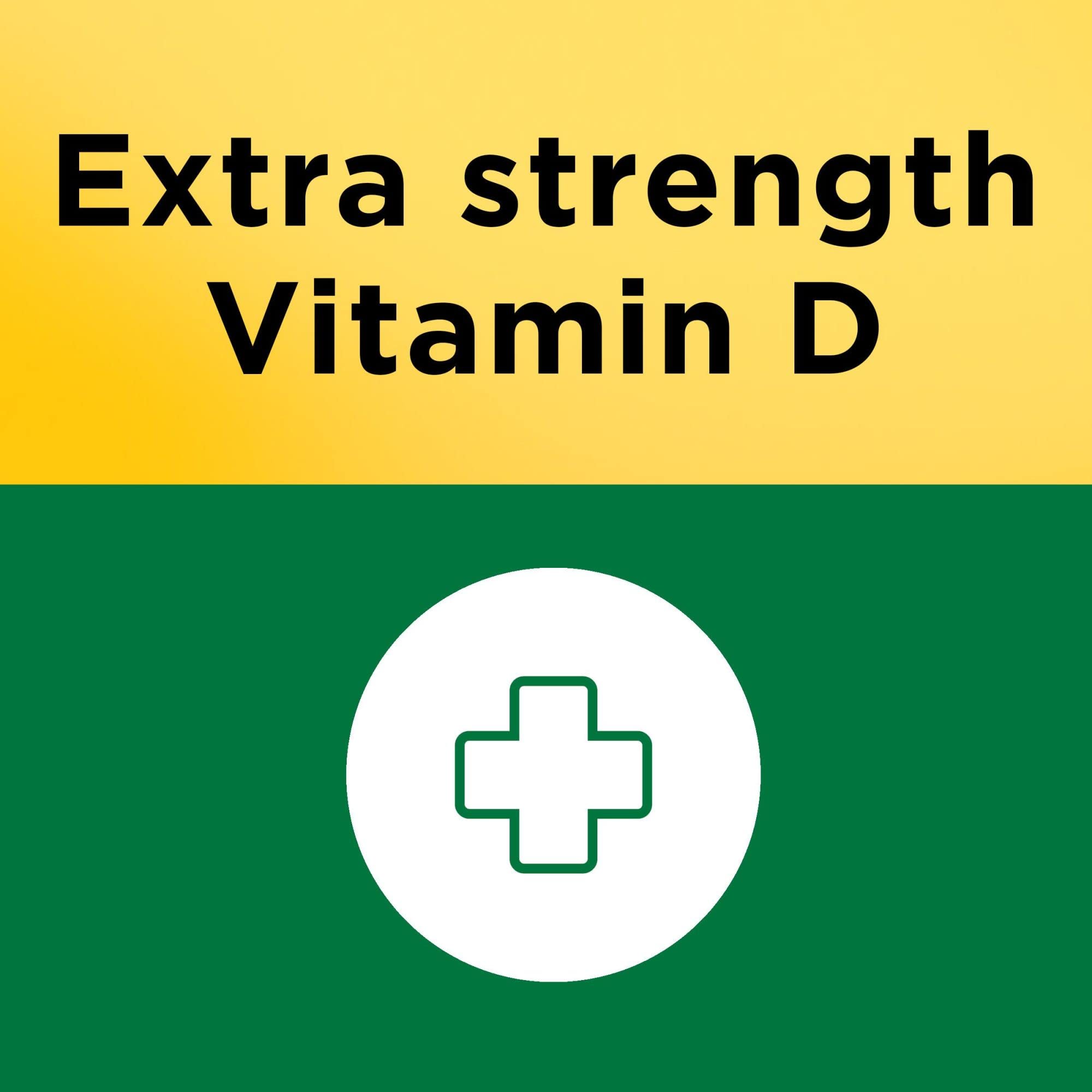 Close-up of Vitamin D3 5000 IU softgel capsule (125 mcg)