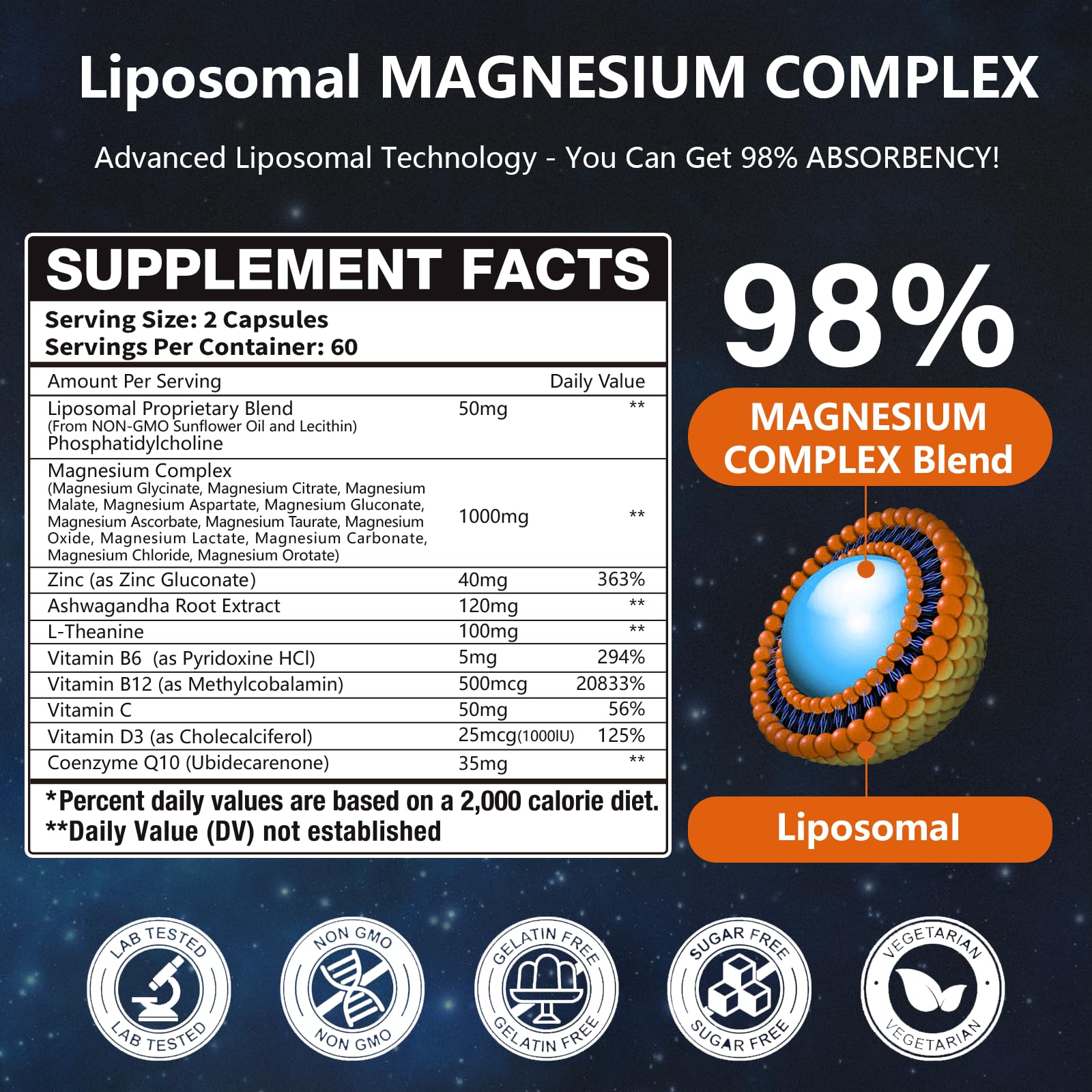 Vitamin D3 with B6 and B12 included in the formula