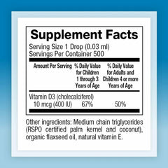 Vitamin D3 drops for kids supporting bones and immune health