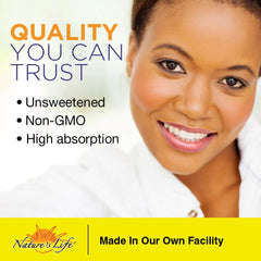 Graphic indicating non-GMO unsweetened and unflavored vitamin D-3 drops
