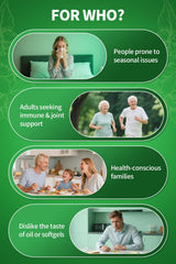 Vitamin D3 and Vitamin E included in the capsules
