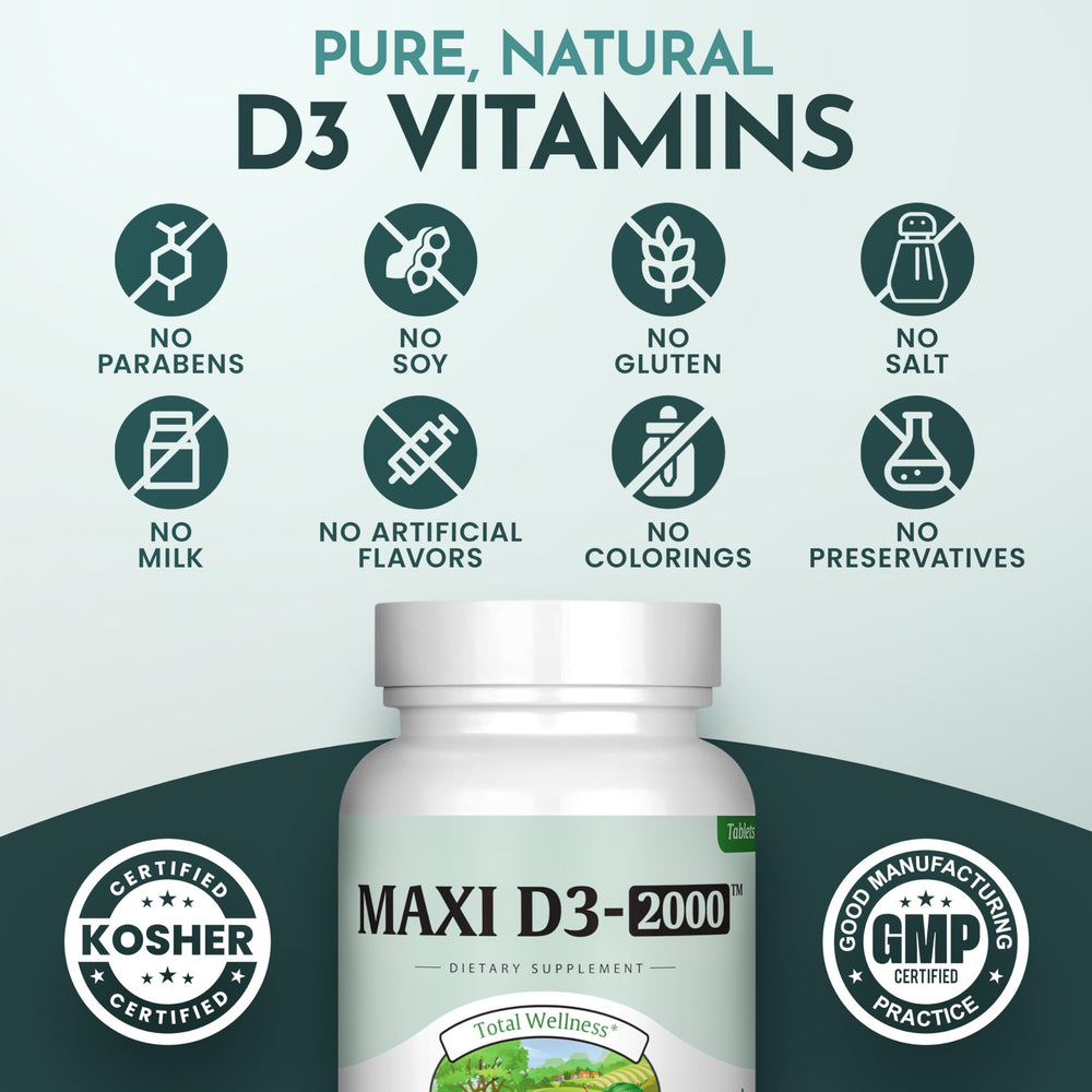Immune support with Vitamin D3 2000 IU