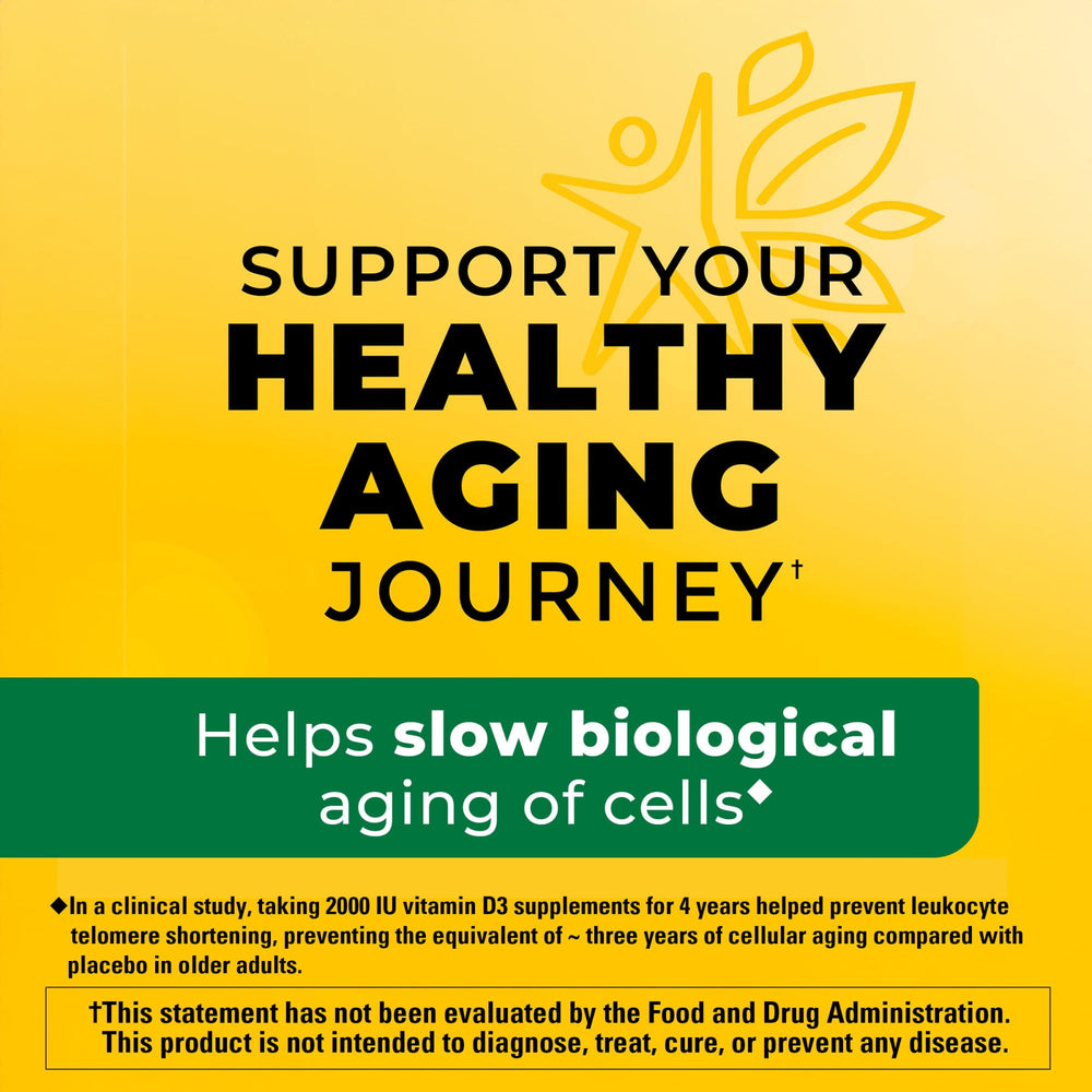 Vitamin D3 supports immune system and bone, teeth and muscle health
