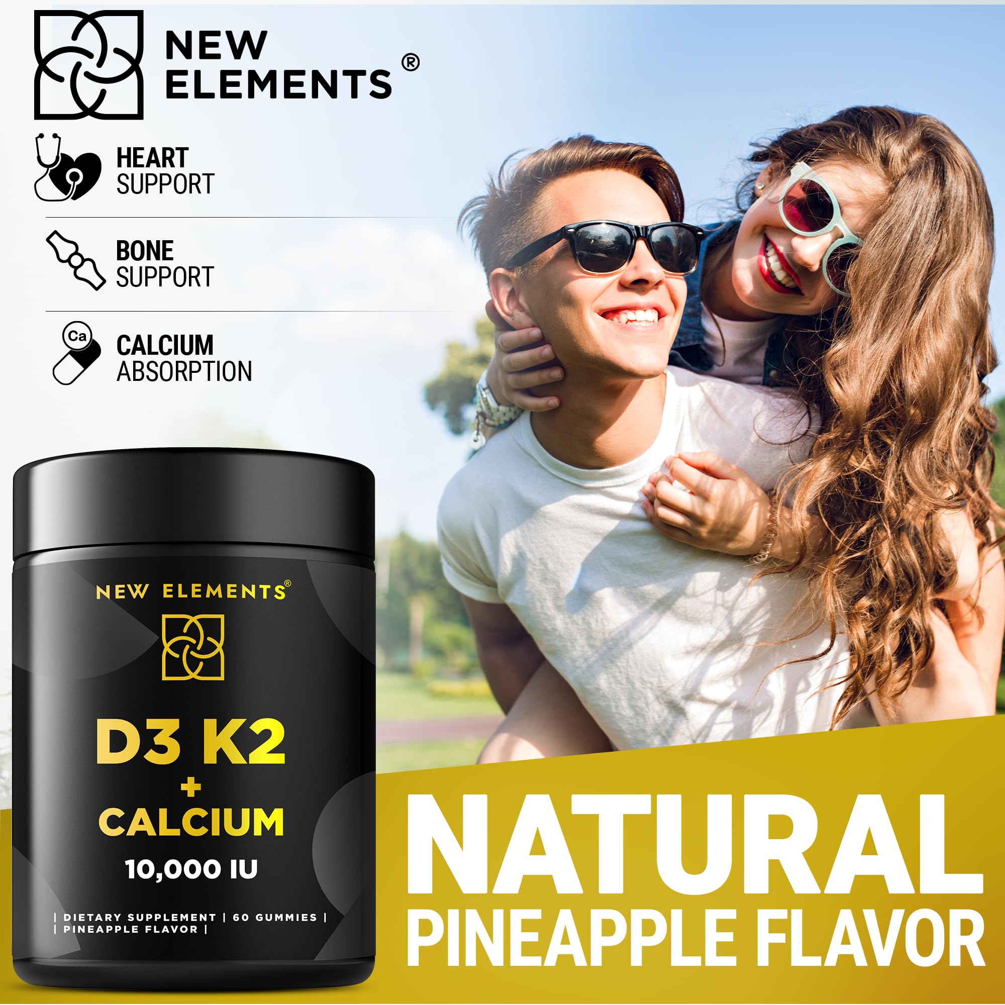 Packaging with vegan, gluten-free and non-GMO badges