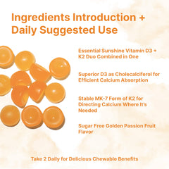 Golden passion fruit flavored gummy close-up