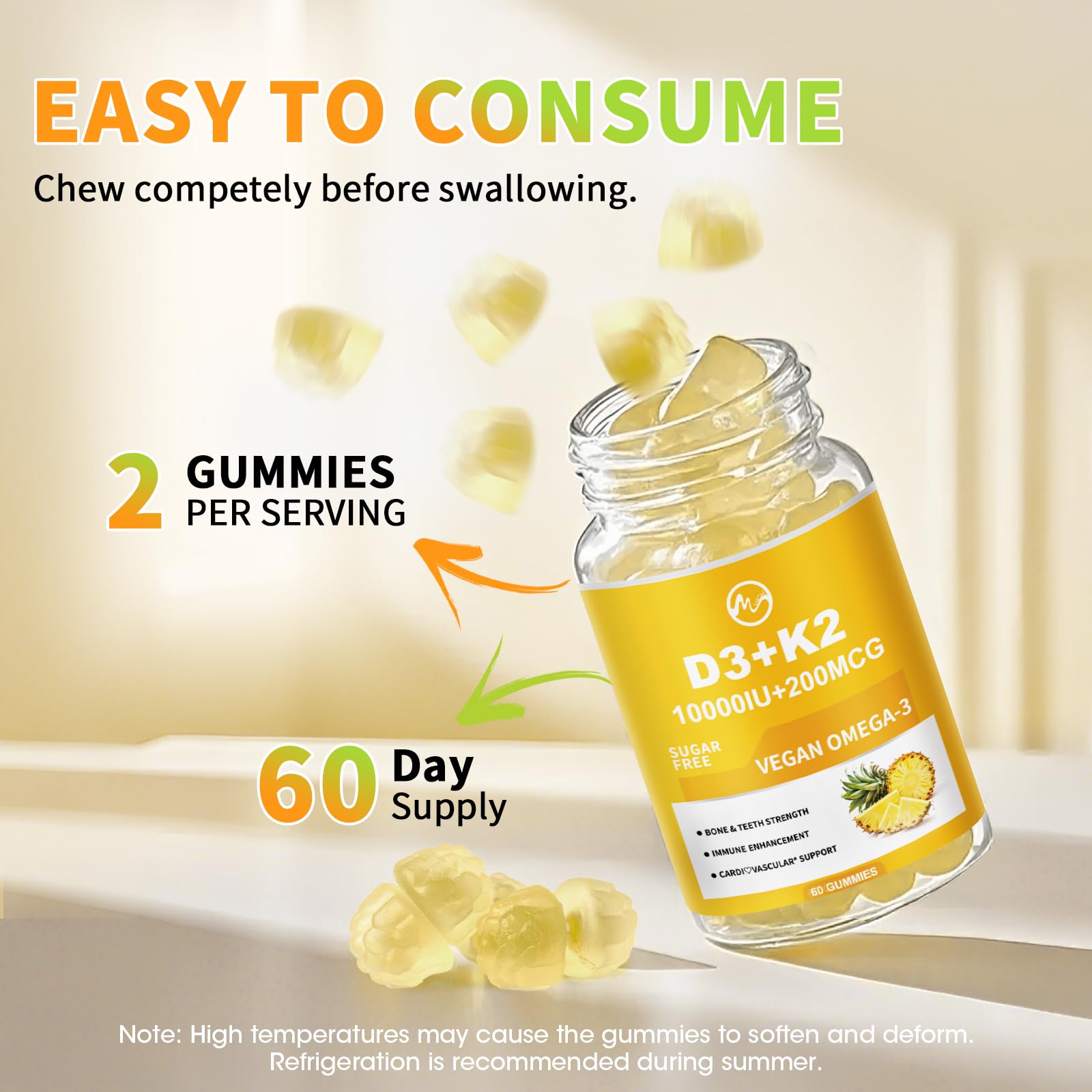 Sugar-free gummy serving image