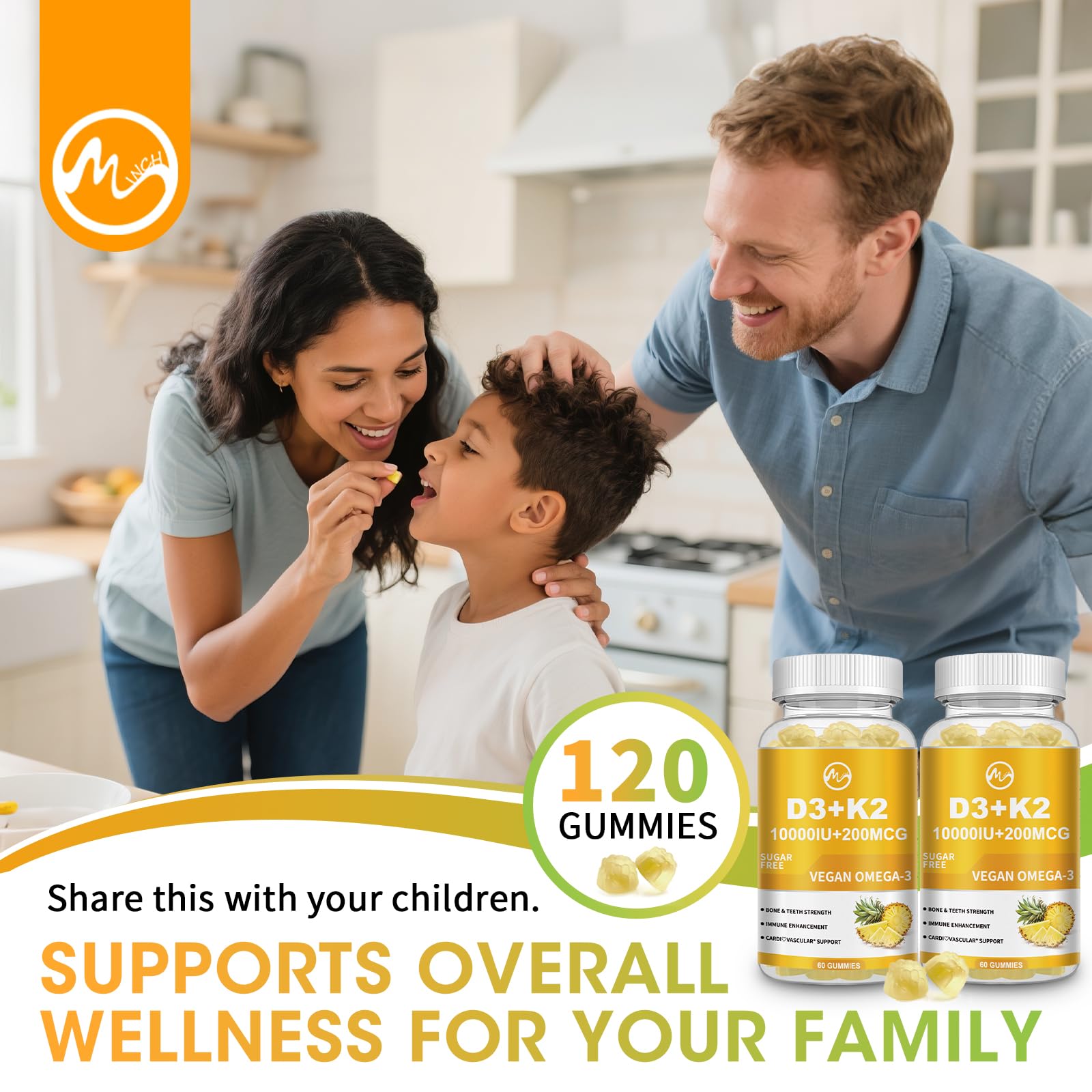 Two packs of Vitamin D3 K2 Gummies