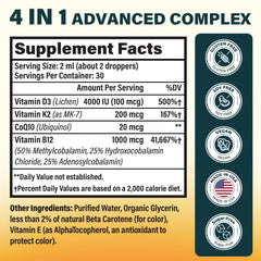 Third-party tested Vitamin D3 K2 liquid drops for daily wellness