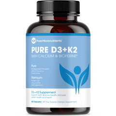 Hero image of Pure Micronutrients Vitamin D3 K2 supplement.