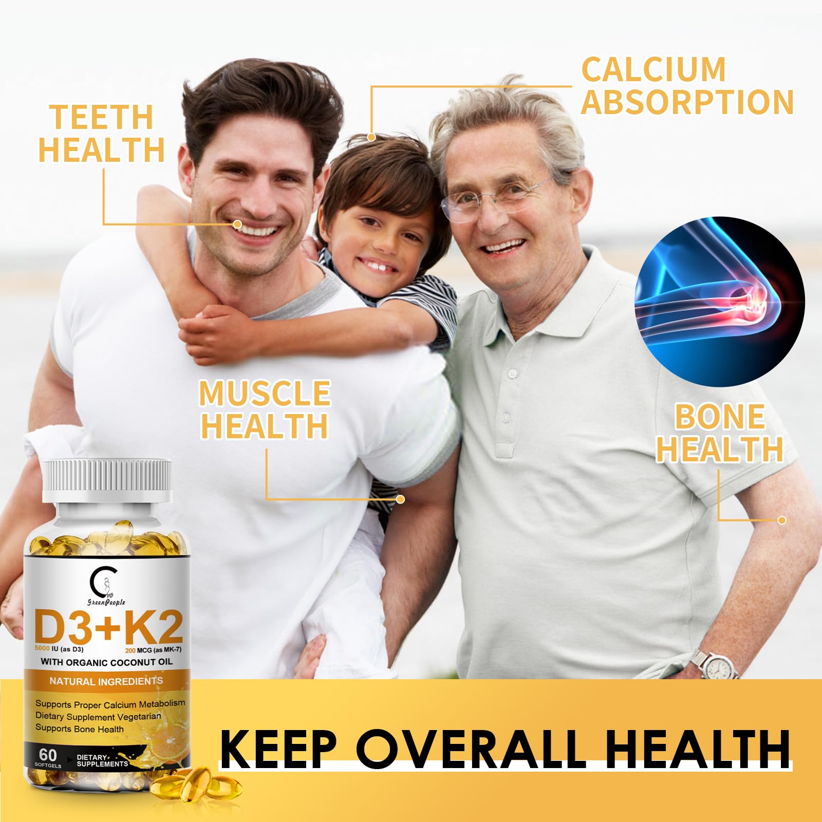 Plant-based natural ingredients icon for the supplement