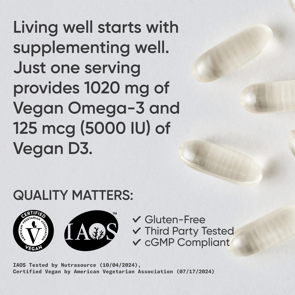 Vitamin D3 vegan softgels 5000 IU