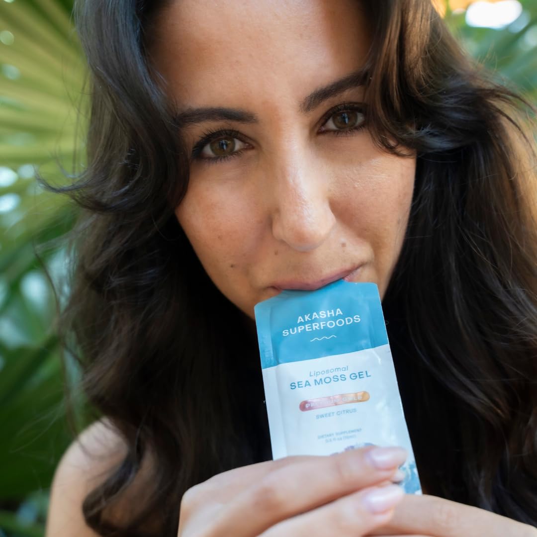 Vitamin E, citrus and vanilla flavor profile of sea moss gel
