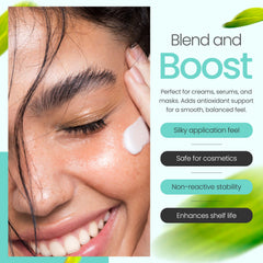 Vitamin E powder used in skincare formulations
