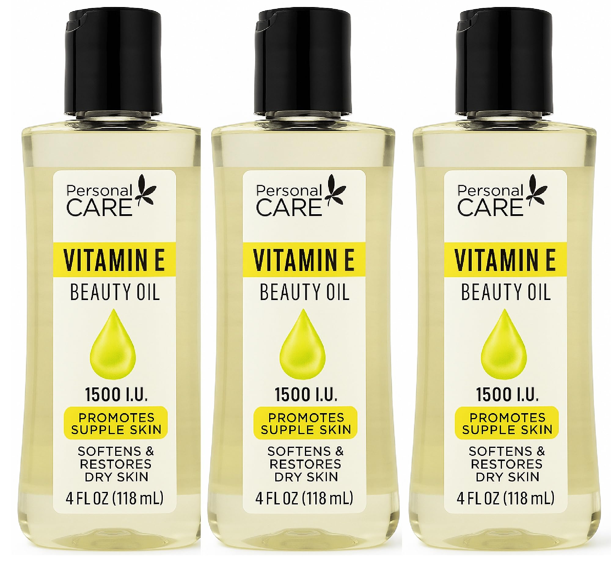 Vitamin E Skin Oil 1500 IU bottle shows deep penetration for soft, hydrated skin.