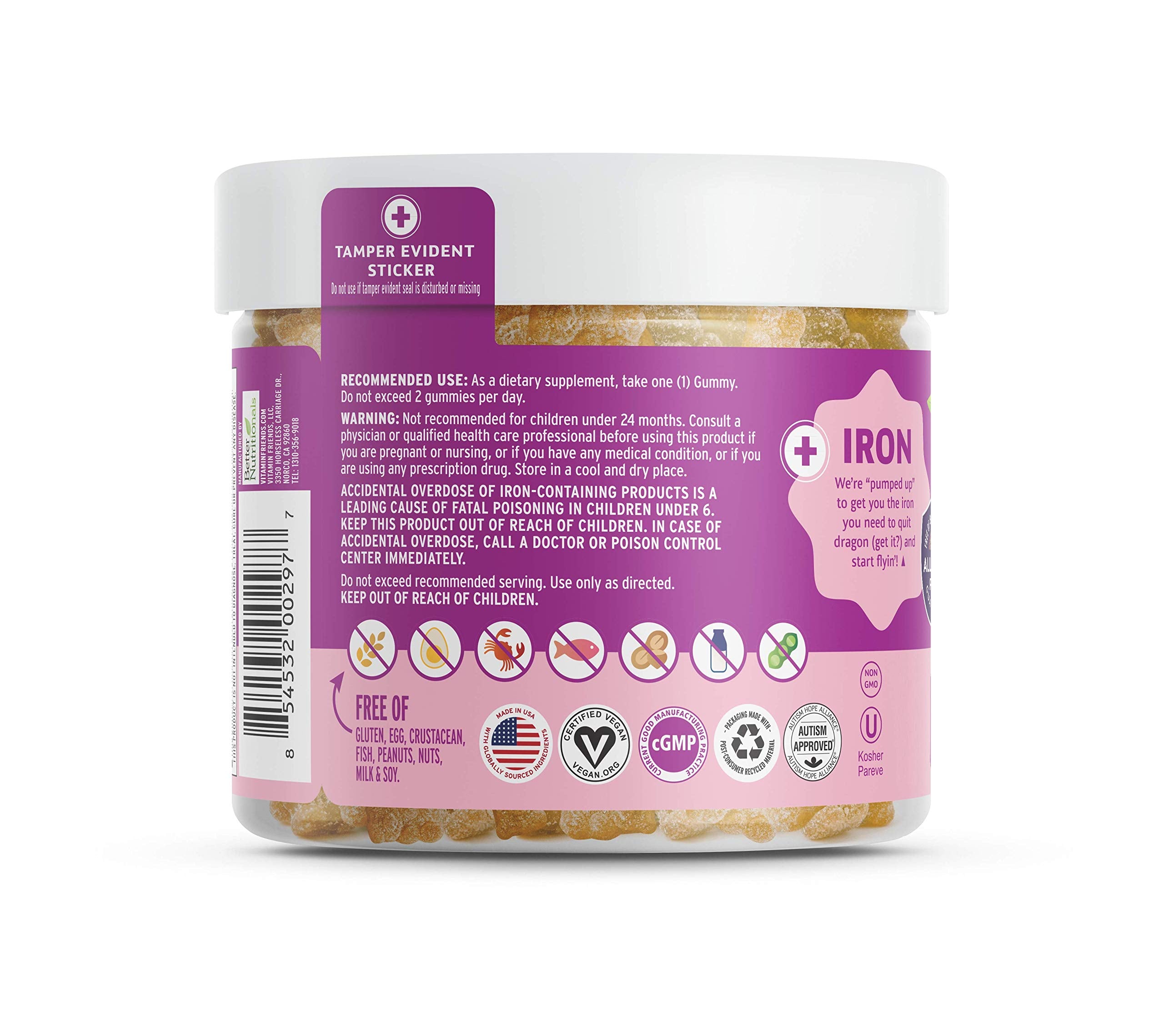 Gelatin-free, pectin-based gummy texture for kids
