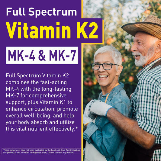 Close-up of Vitamin K2 MK-7 and MK-4 gummies