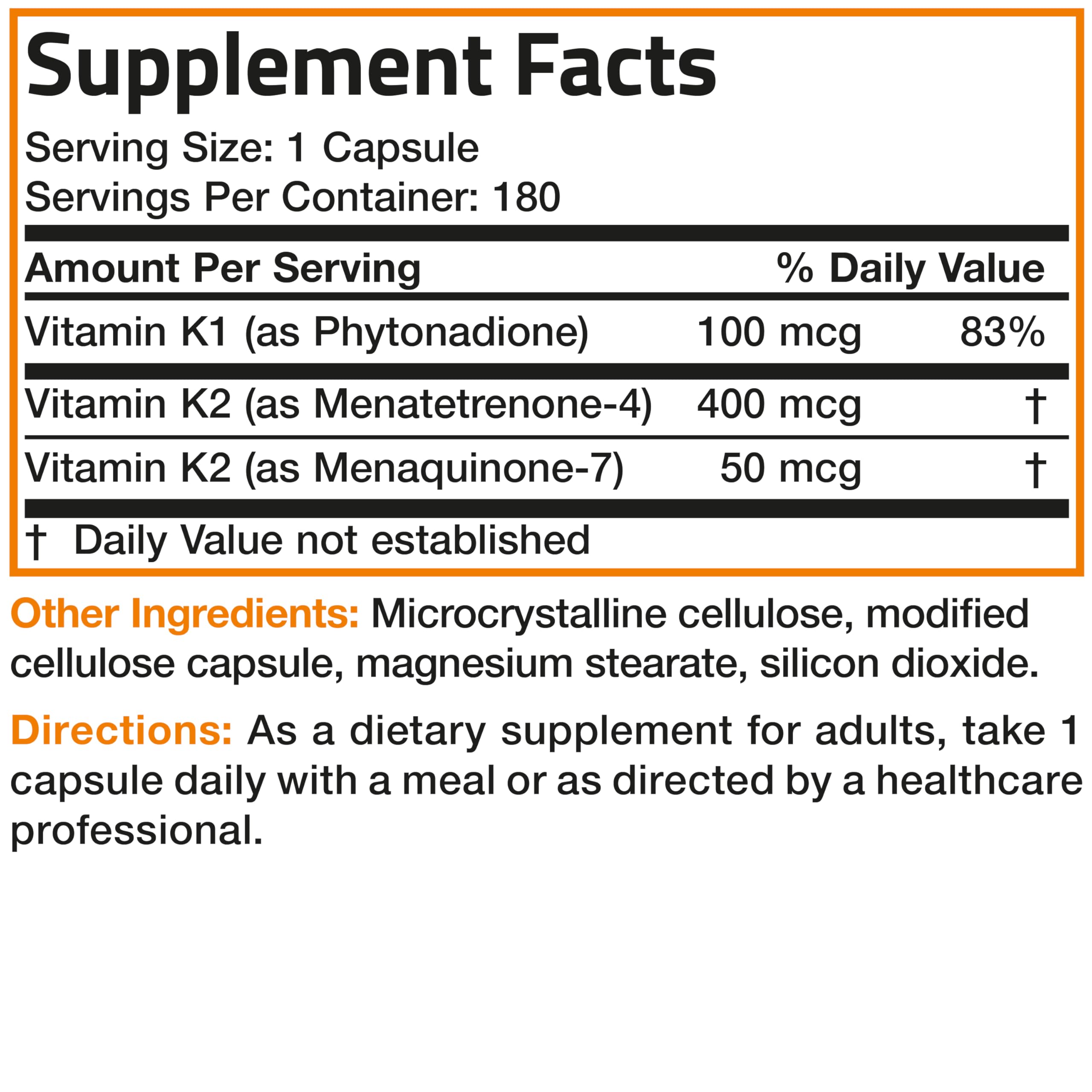 Bronson branding and 'Since 1960' tagline on Vitamin K Triple Play packaging