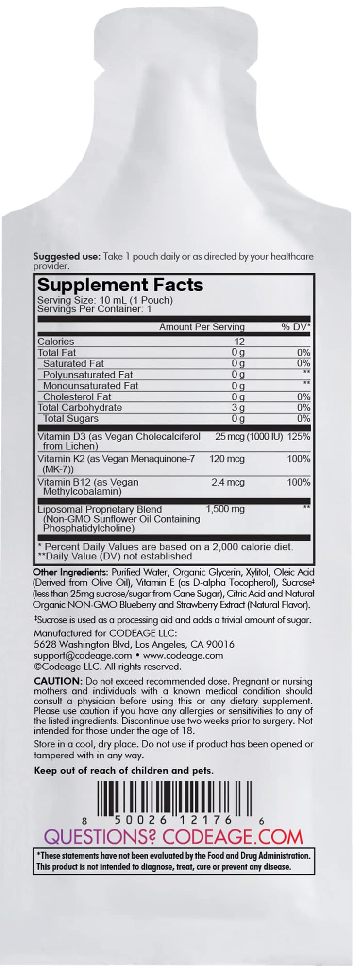 Vitamin K2 MK-7 and B12 information graphic