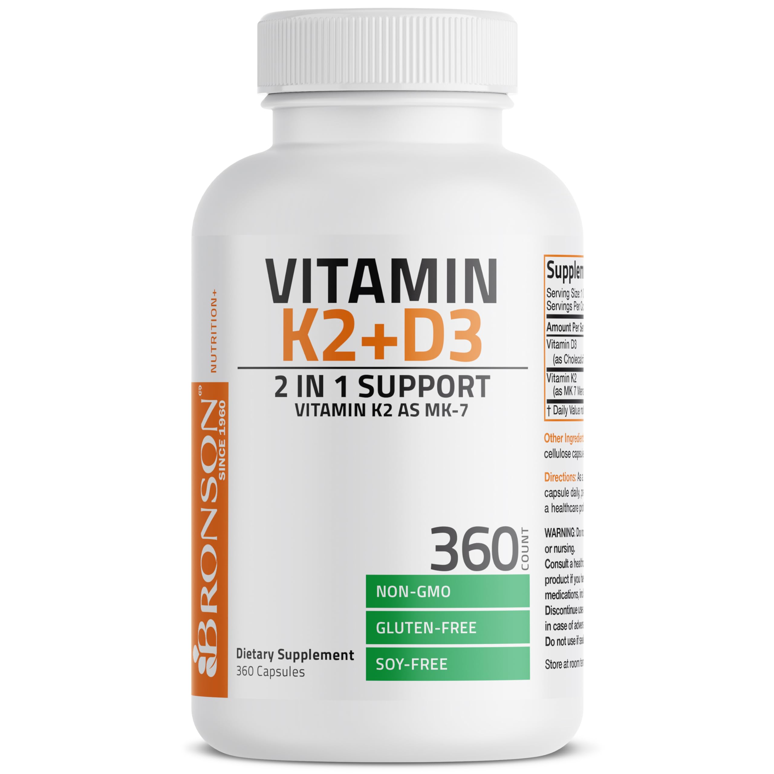 K2 MK-7 D3 bone health formula for calcium support