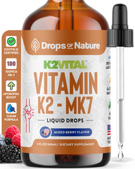 Vitamin K2 MK-7 liquid bottle with mixed berry flavor (60ml)