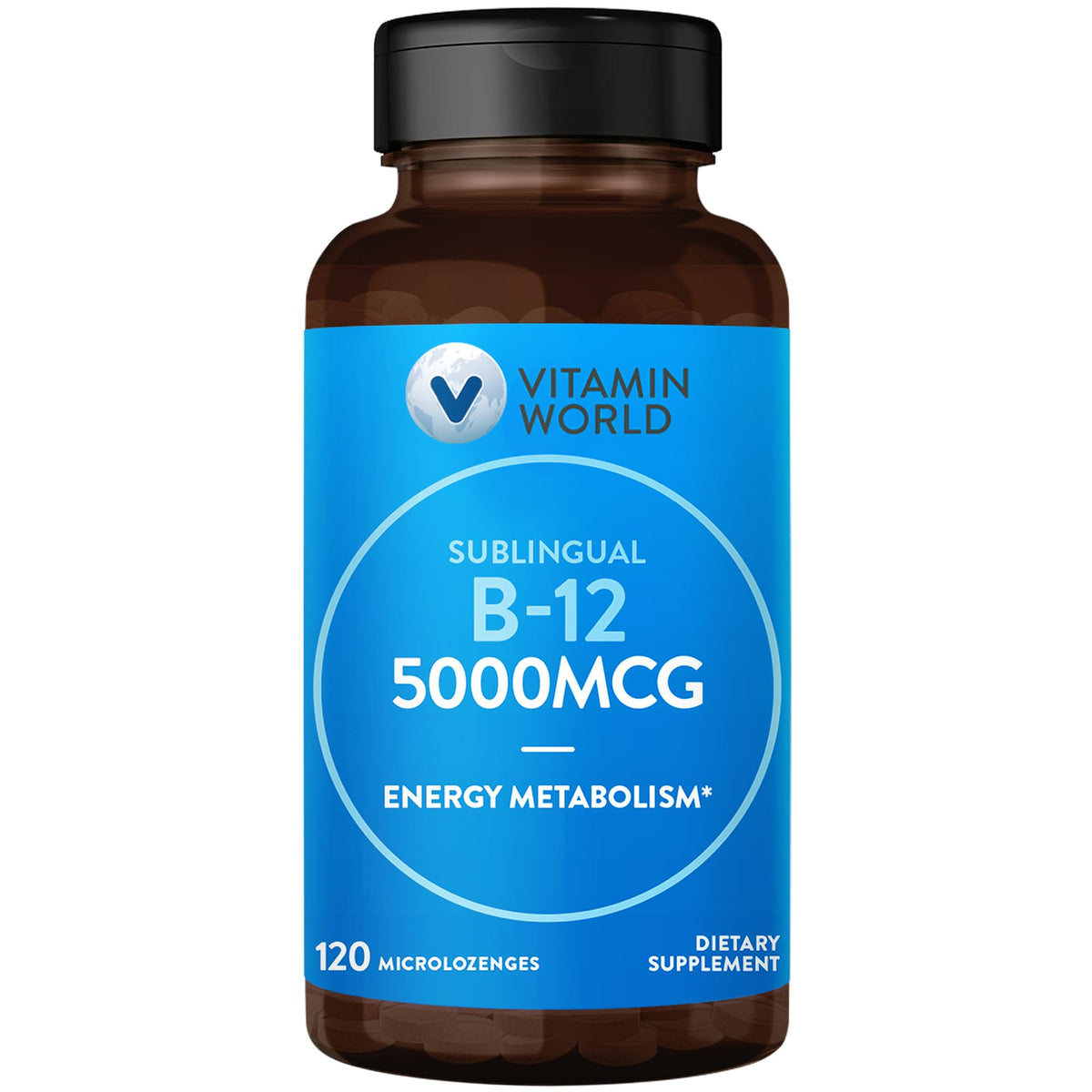Vitamin World Vitamin B-12 5000 mcg Sublingual Microlozenges package
