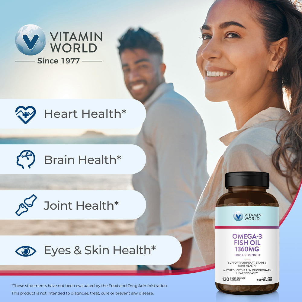 Label showing 950 mg active omega-3s per serving (EPA and DHA)