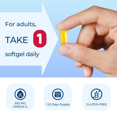 Gluten-free omega-3 fish oil supplement