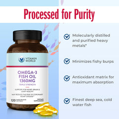 Omega-3 formula optimized for absorption to minimize burps