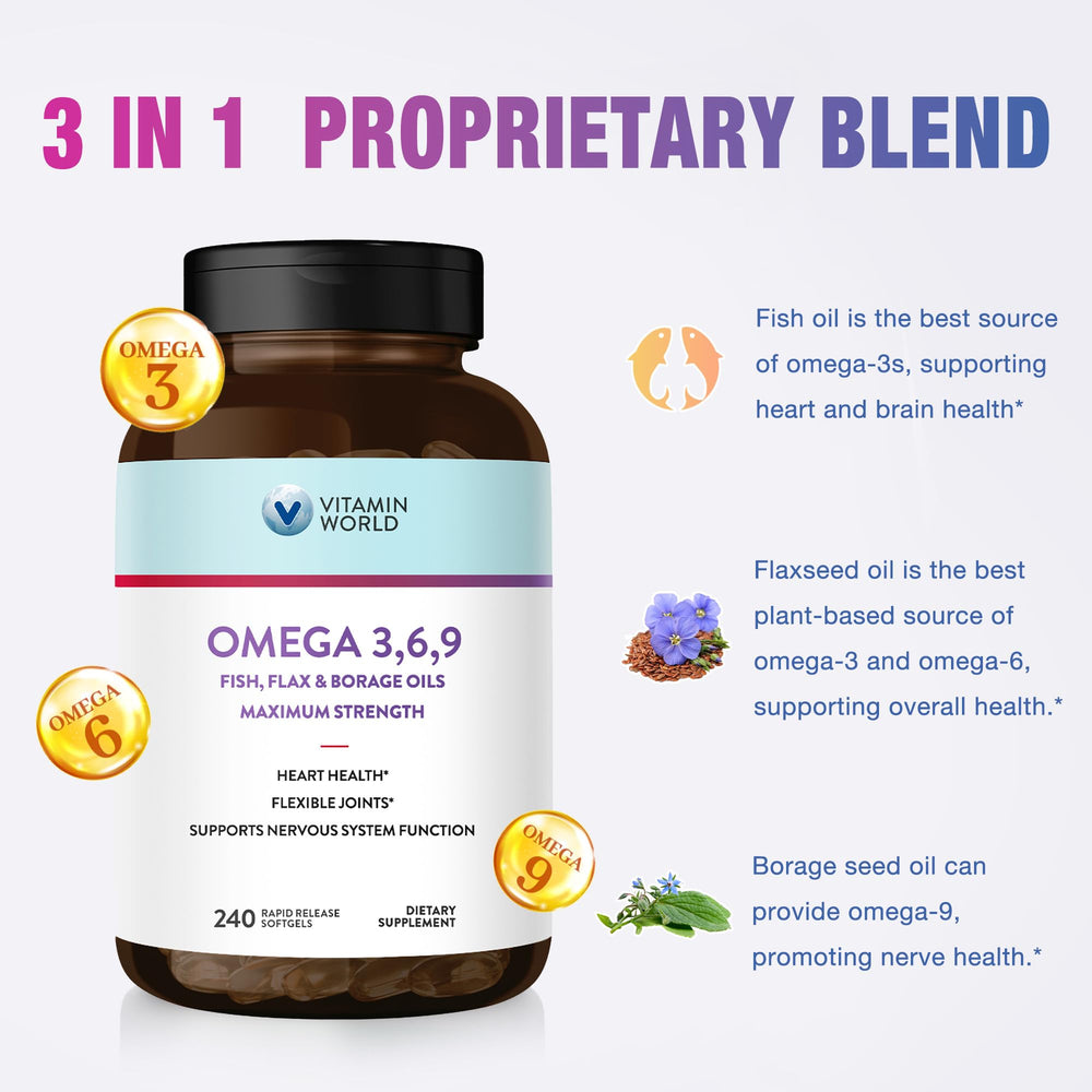 Illustration of fish oil, flaxseed oil and borage oil capsules