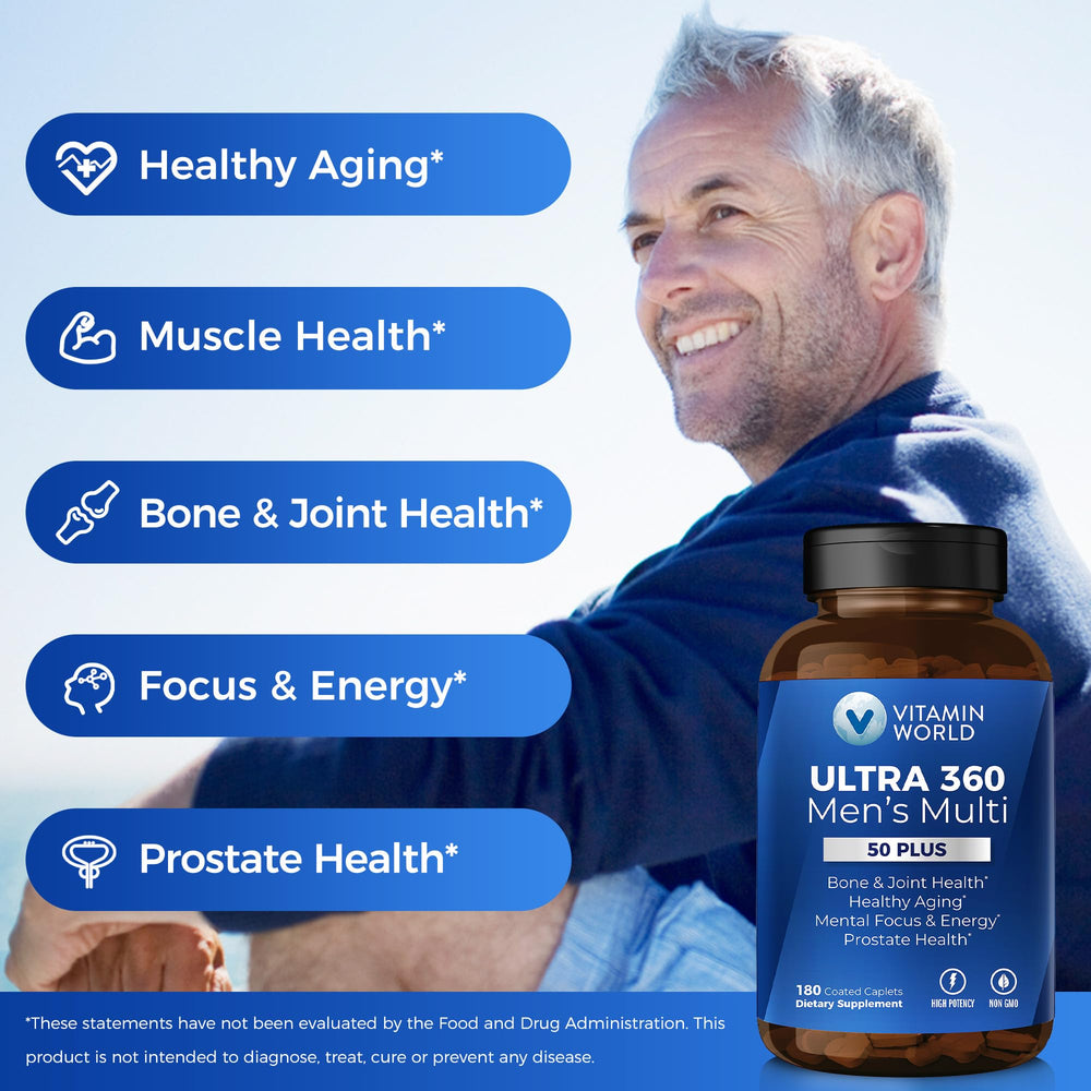 Herbal blends for Men 50+ on product label