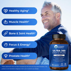 Herbal blends for Men 50+ on product label