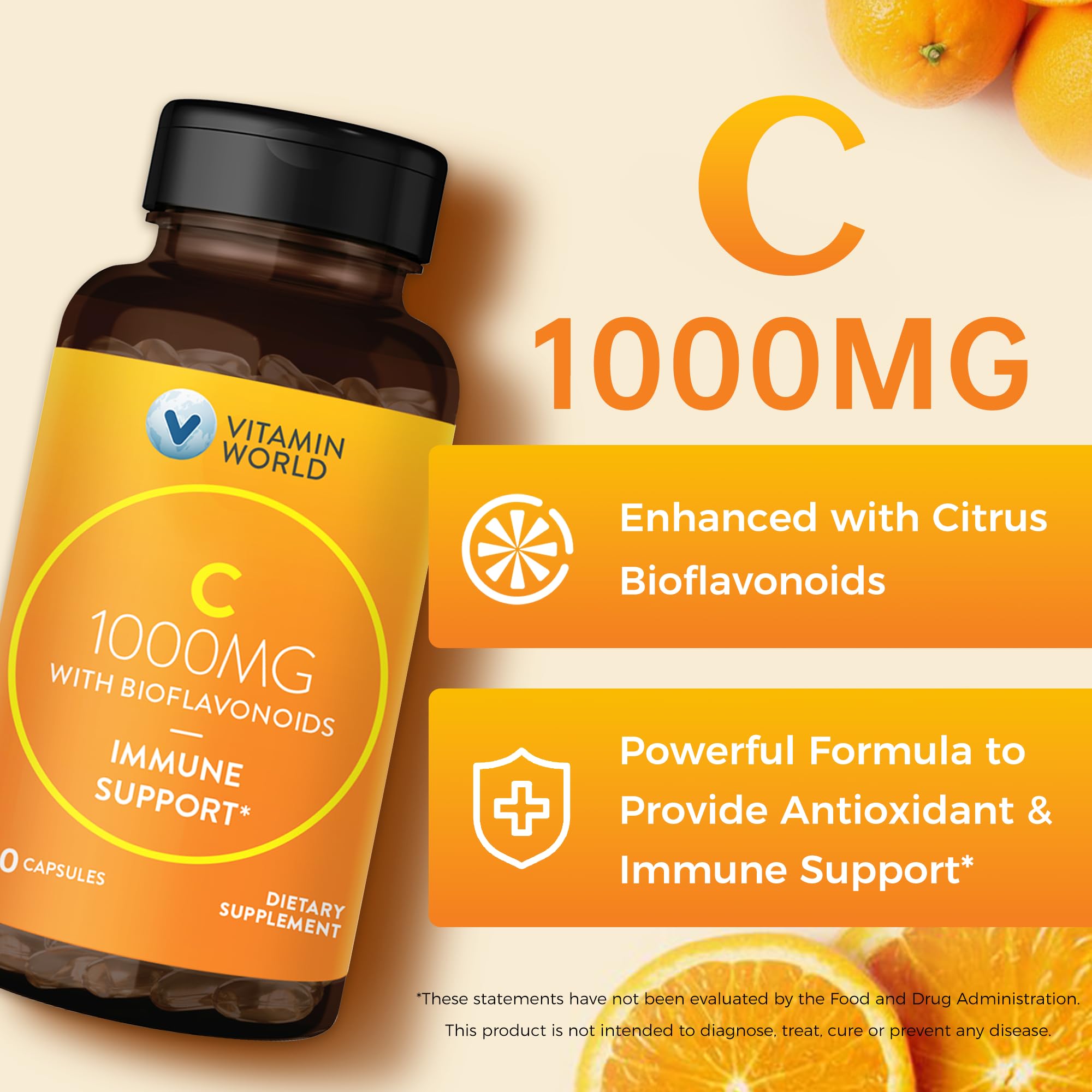 Vitamin World packaging highlighting immune support