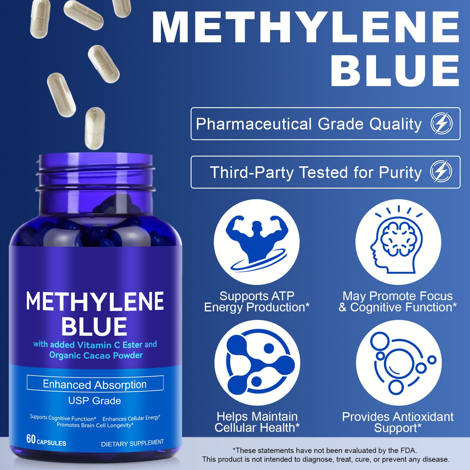 Vitamin C Ester bottle with capsules