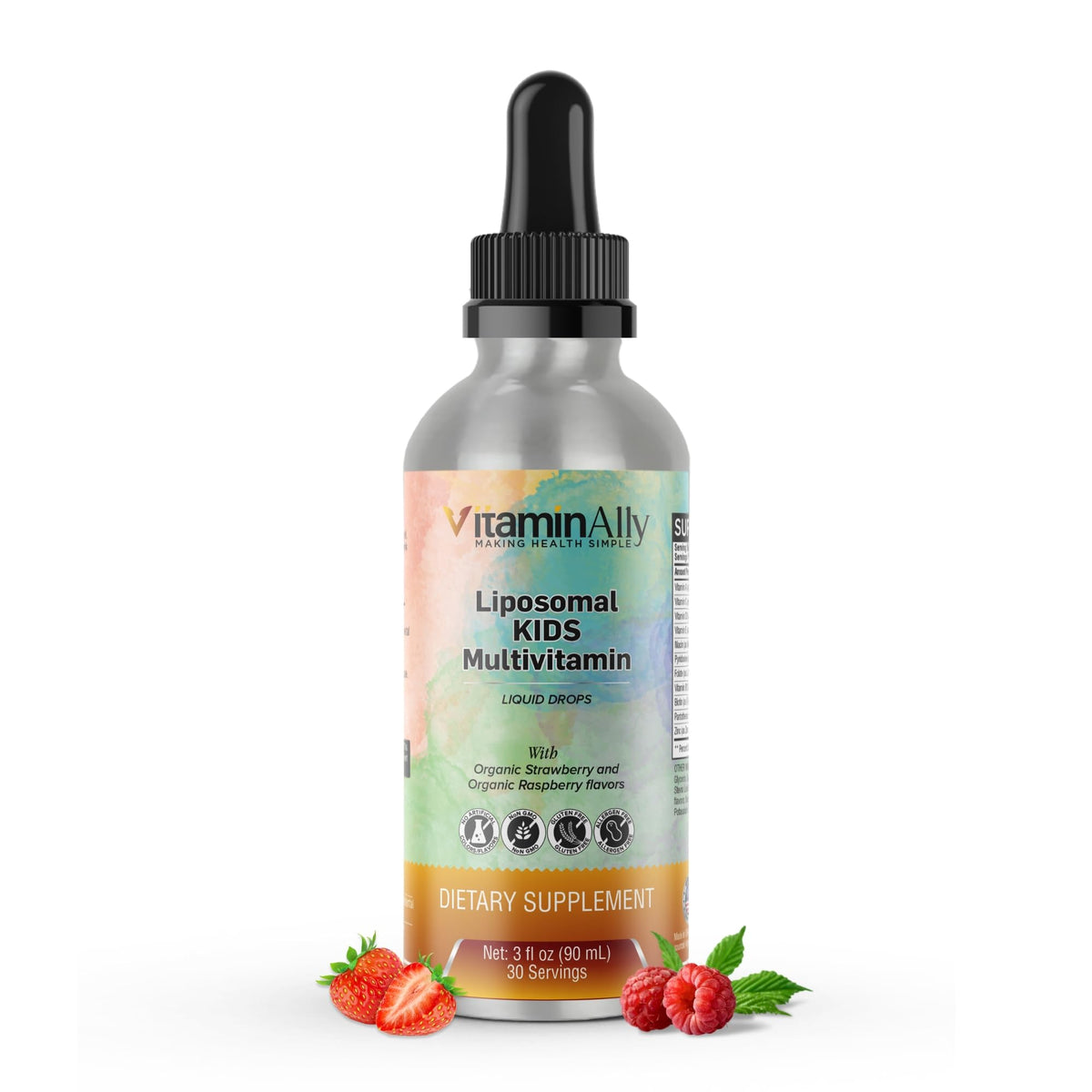 Vitaminally Liposomal Kids Multivitamin bottle with 3 oz size
