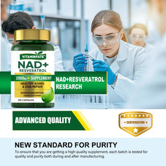 Front view of VITAMINFATE NAD+ packaging