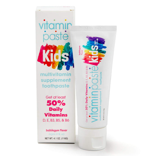 Vitaminpaste Kids Toothpaste Bubble Gum Flavor 4.1oz tube