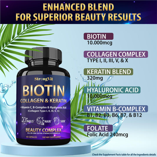 B-complex vitamins including B1, B2, B3, B6 and B7