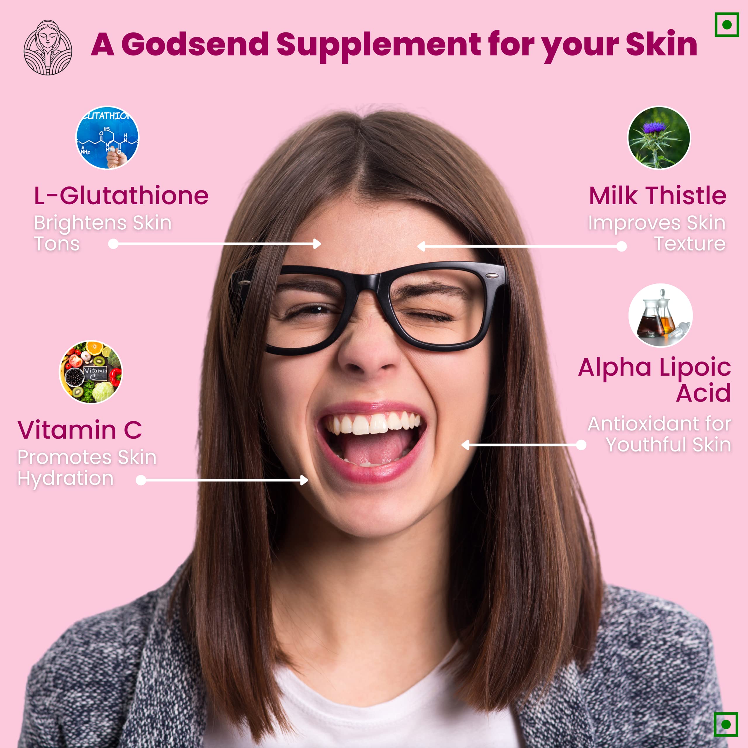 Vitamin C and Vitamin E highlighting antioxidant support