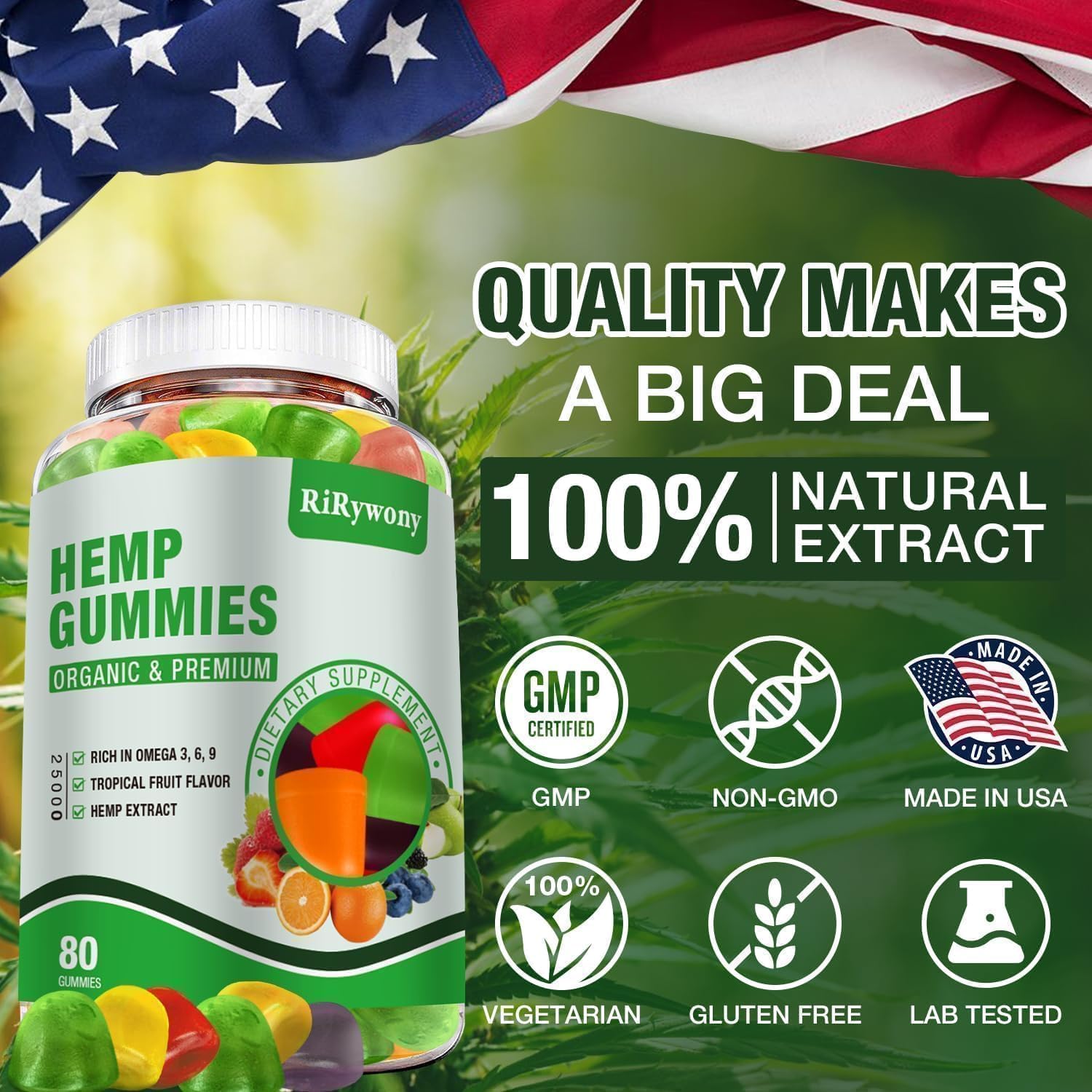 Gummies enriched with vitamins C and E