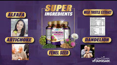 VITAMISAN detox blend with dandelion, fennel, and artichoke for cleansing