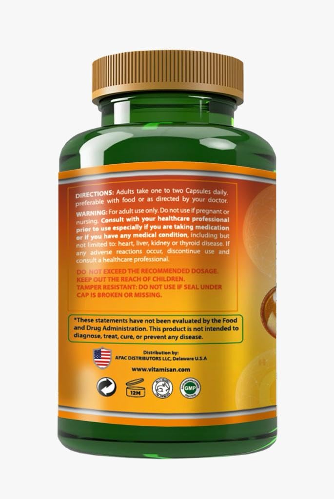 Close-up of liposomal Vitamin C capsules
