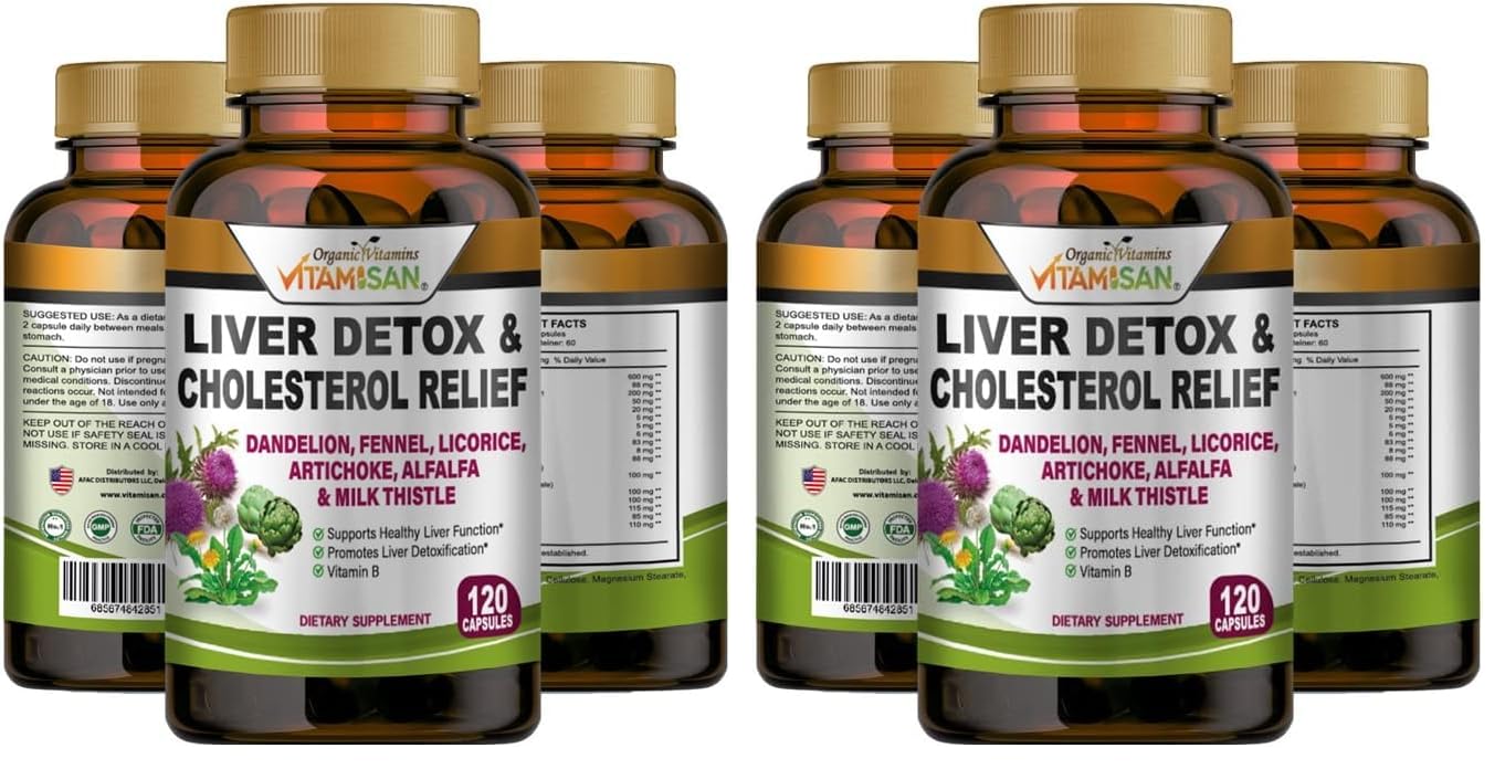 VITAMISAN Liver Cleanse Detox bottle front view