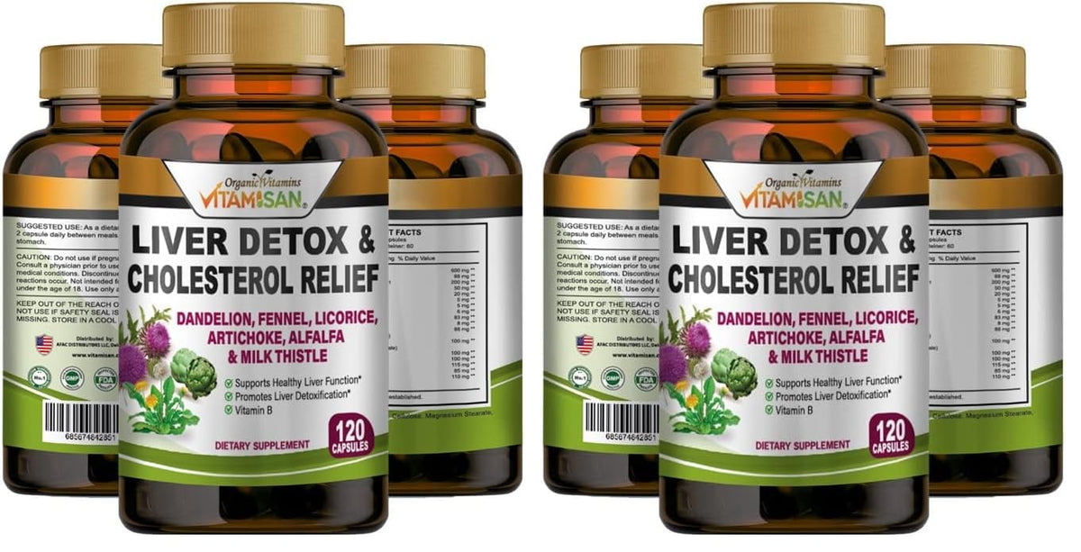 VITAMISAN Liver Cleanse Detox bottle front view