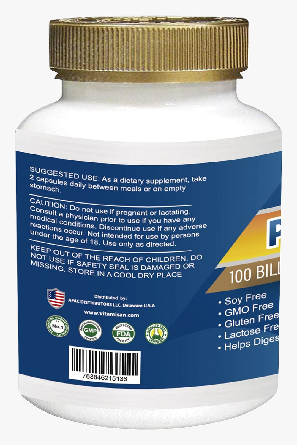 Natural probiotic with digestive enzymes and prebiotic