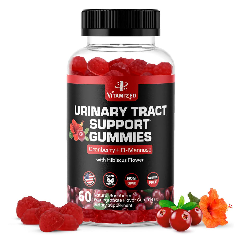 Hero image of VITAMIZED Cranberry Gummies with 1500mg cranberry extract and D-Mannose, 60-count bottle