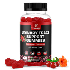Hero image of VITAMIZED Cranberry Gummies with 1500mg cranberry extract and D-Mannose, 60-count bottle