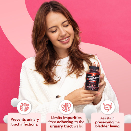 Product packaging showing cranberry, D-Mannose, and hibiscus ingredients