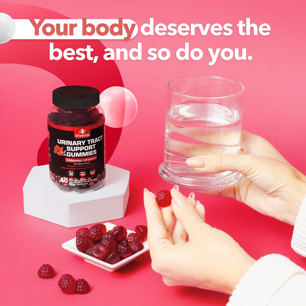 Graphic showing cranberry and hibiscus composition