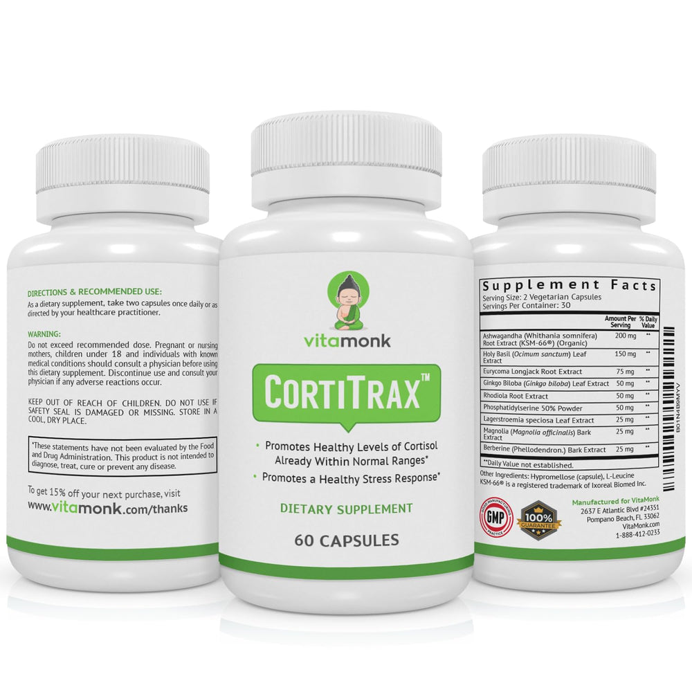 Safe and GMP-compliant cortisol reducer supplement
